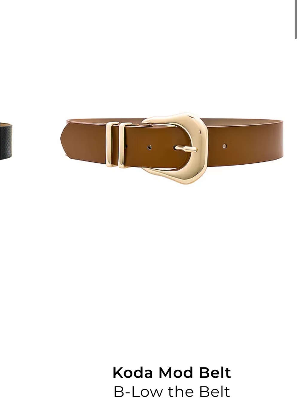 B-Low the Belt Koda Mod Brown Leather Belt with Gold-Tone Buckle